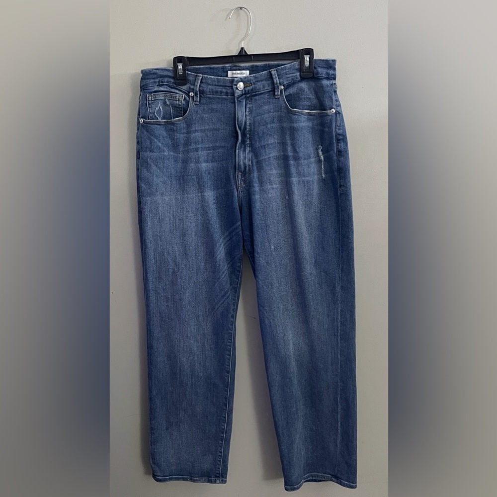 Good American Good Cuts Jeans straight leg stretch casual chic